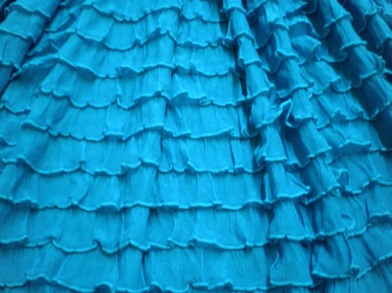 13.D. Turquoise Variety Ruffles